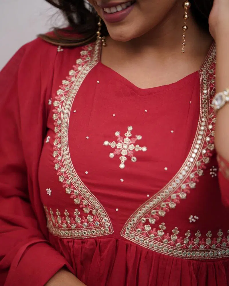 Akshita 1 Maslin Cotton Fancy Kurti Bottom With Dupatta Exporters In India