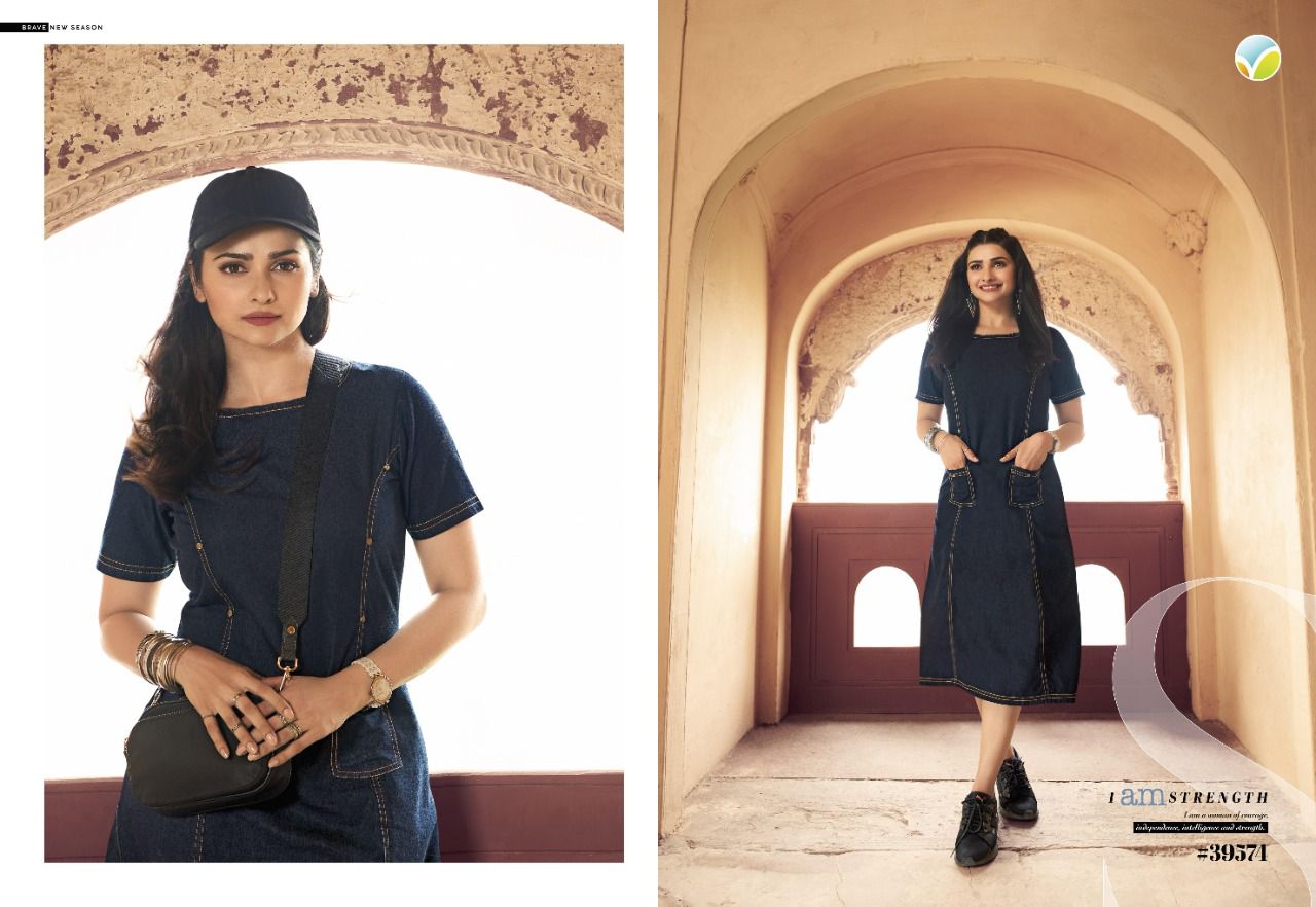 Vinay Tumbaa Denim 2 Exclusive Fancy Party Wear Denim Stylish Kurti Collection