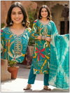 Naisha K 724 Vertican Discharge Print Kurti With Bottom Dupatta Wholesale Online