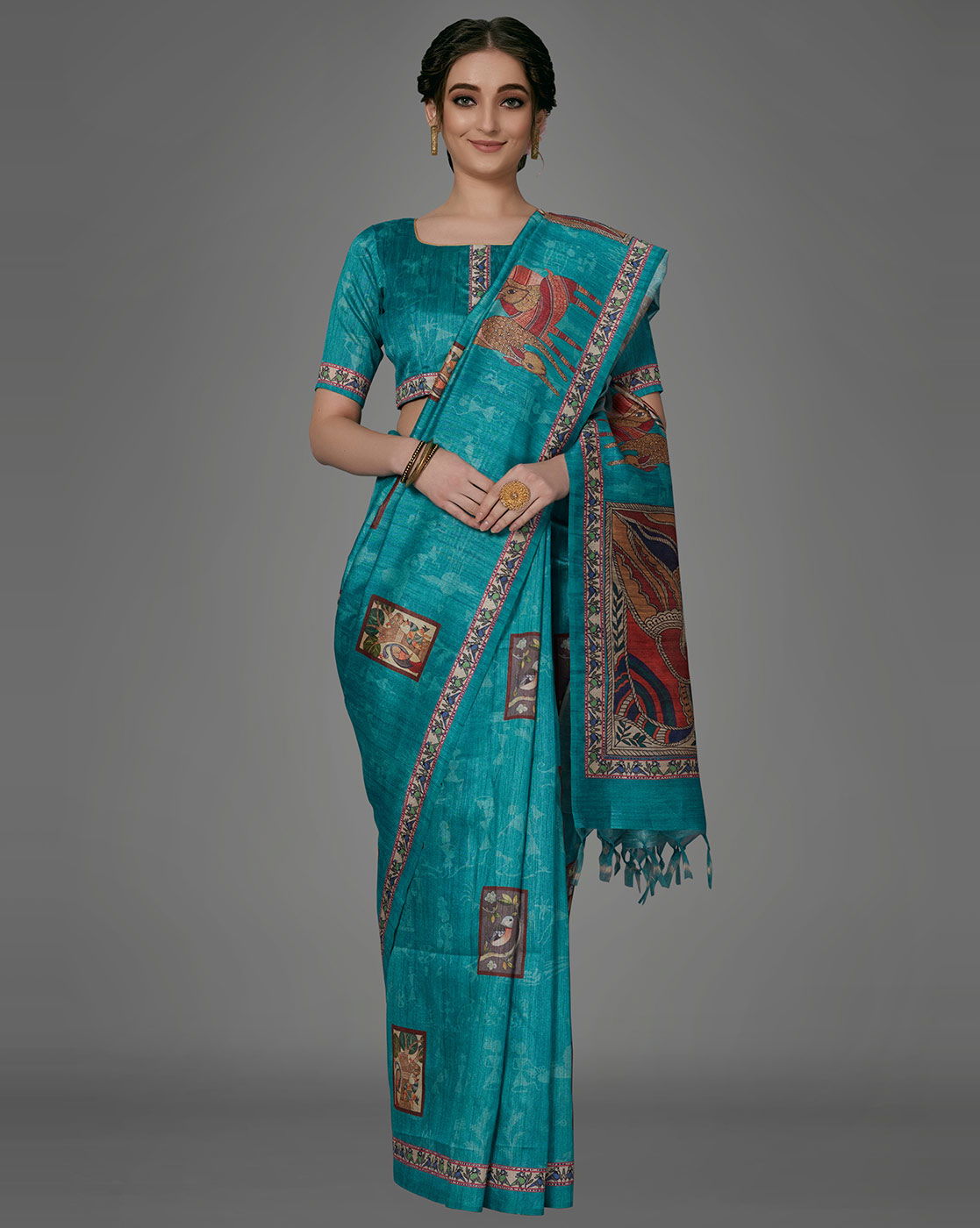 Apple Kalamkari 13 Latest Fancy Festive Wear Printed Manipuri silk Sarees Collection
