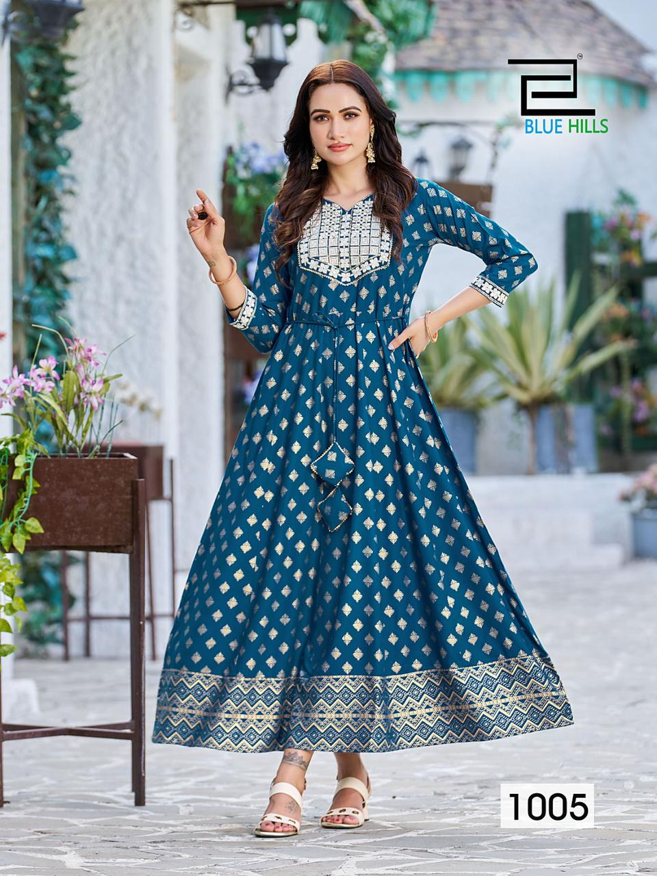 Walkway Remix Vol 1 By Blue Hills Rayon Printed Plus Size Kurtis Catalog
