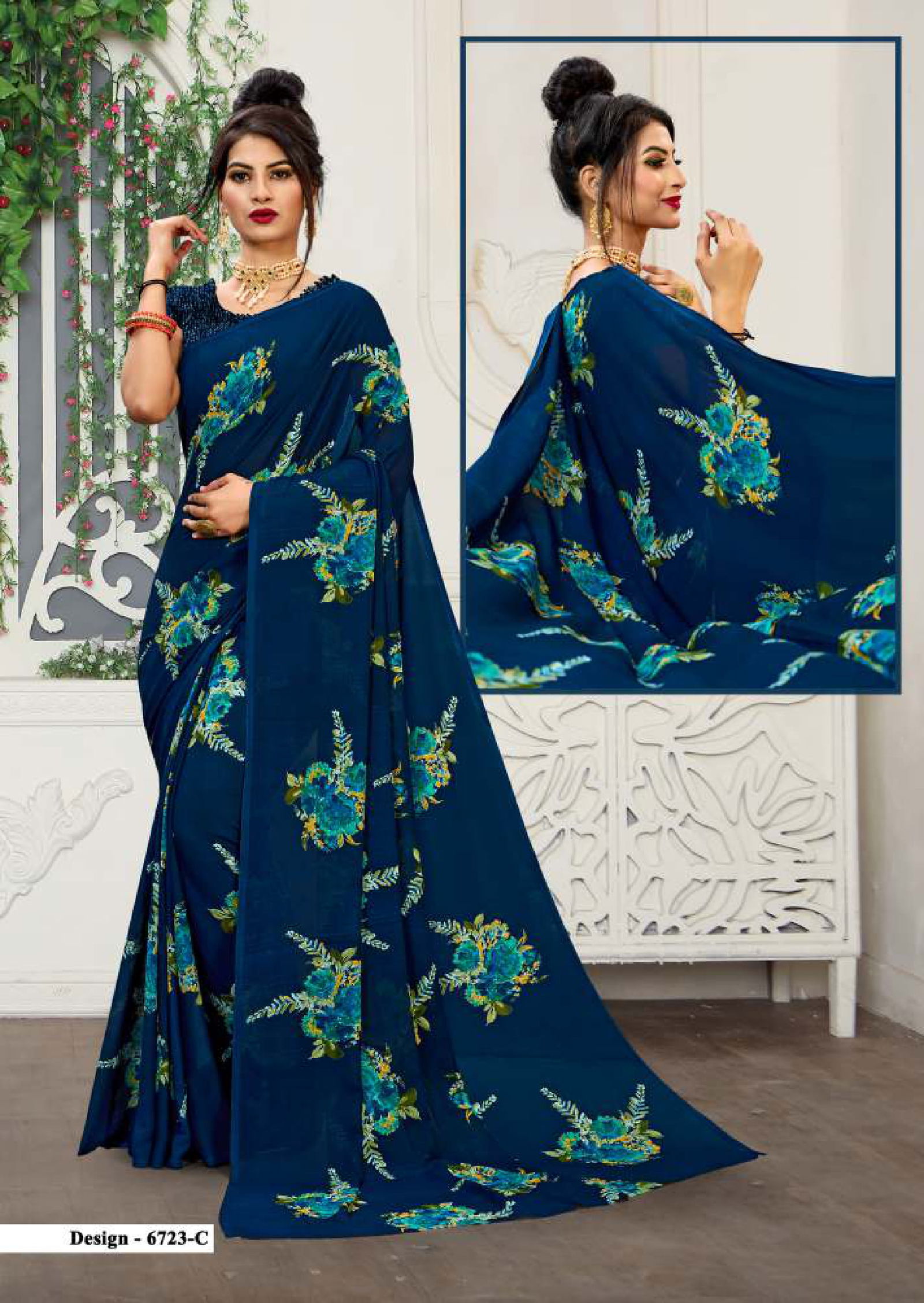 Pankhuri Plus 25 Latest fancy Heavy Rennial Regular Wear Printed Saree Collection
