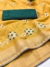 Afs Rutvi Silk Akira Cotton Thread Embroidery Saree