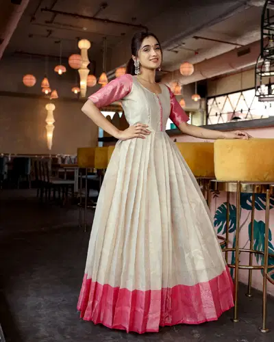 Estaa 4 Heavy Wedding Wear Banarasi Jacquard Ladies Gown Collection
