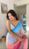 DAC Alia Sunrise Faux Georgette 1 Minute Readymade Saree Wholesalers In Delhi
