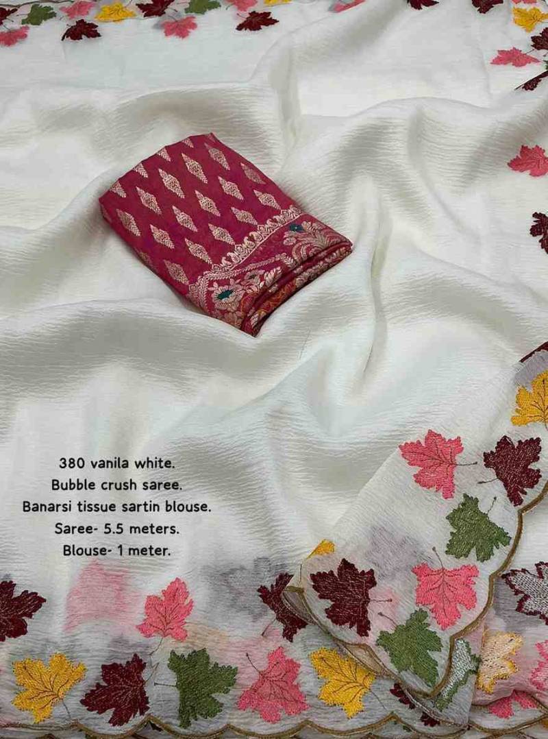 Kc 608 Wedding Wear Bubble Crush Stylish Saree Wholesale Market In Surat With Price