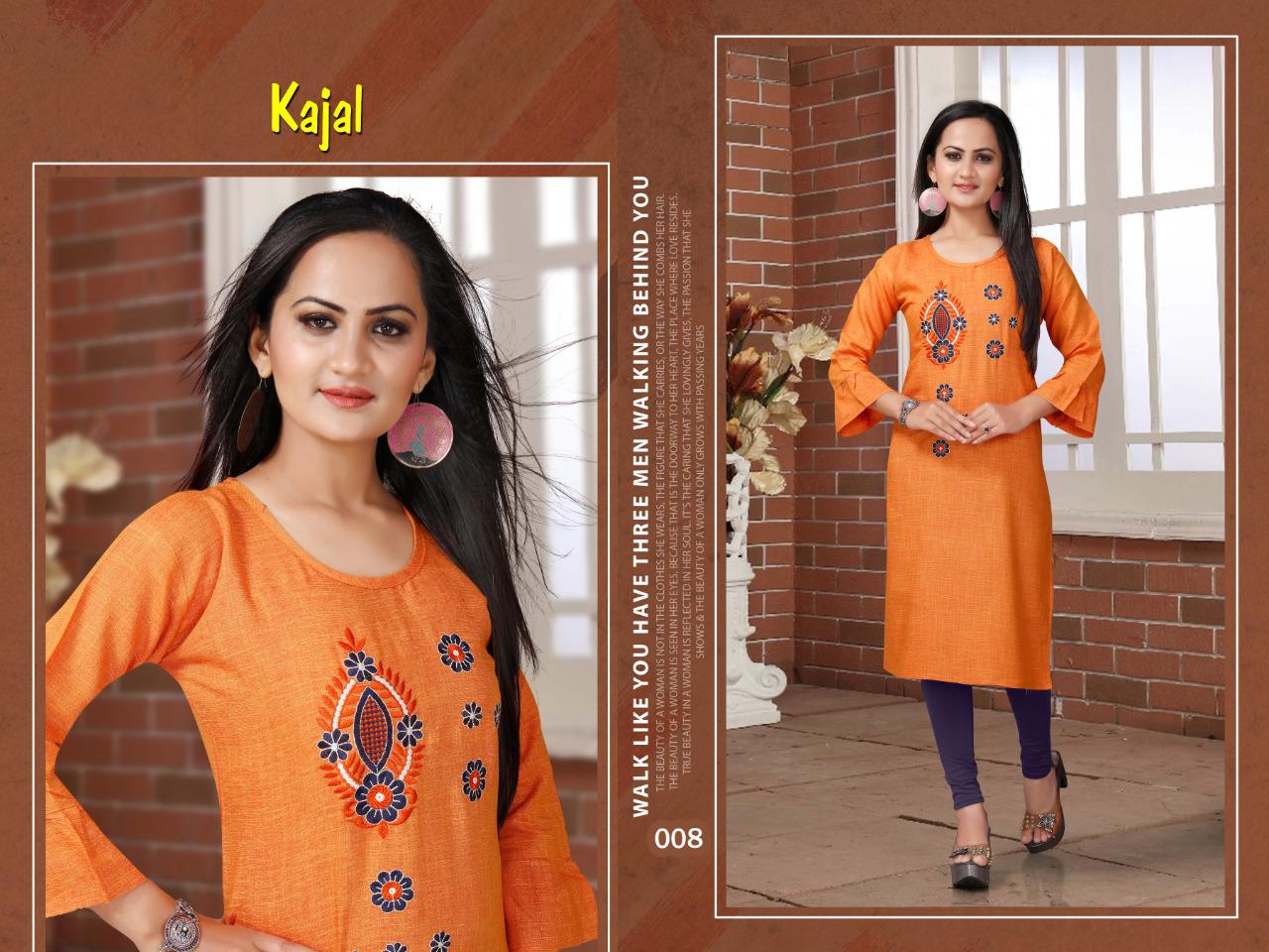 Trendy Aagya Kajal Ethnic Daily Wear Rayon Latest Designer Kurtis Collection