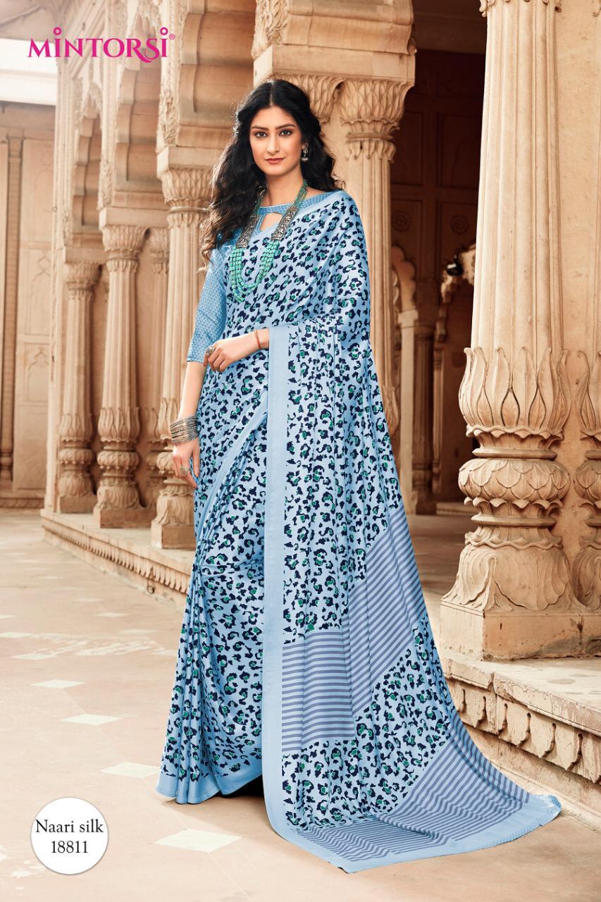 MINTORSI Exclusive Satin Collection Japan Silk Designer Daily Wear Saree Collrctions