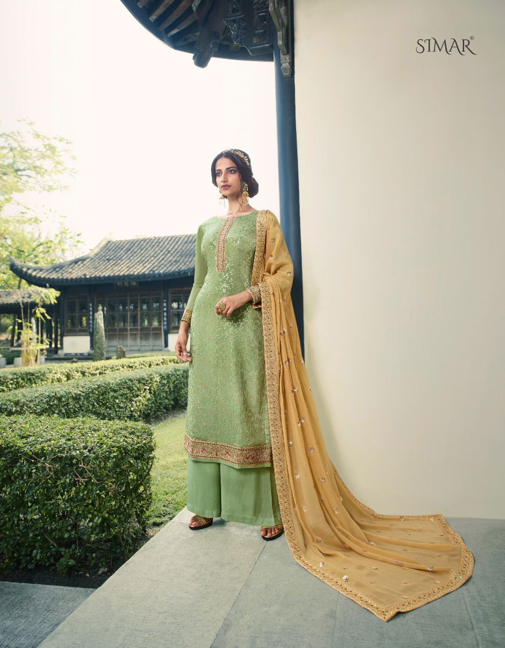 Glossy Simar Level Latest Designer Festive Wear Function Wear Salwar Suit Collection 