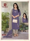 Babli By Raashi Roman Silk Embroidery Kurti With Bottom Dupatta