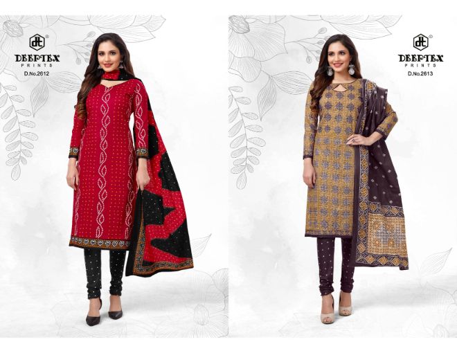 Deeptex Classic Chunaris 26 Regular Wear Cotton Printed Latest  Dress Material Collection