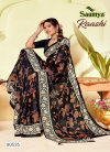 Raashi By Saumya Sparkle Georgette Printed Saree Wholesalers In Surat
