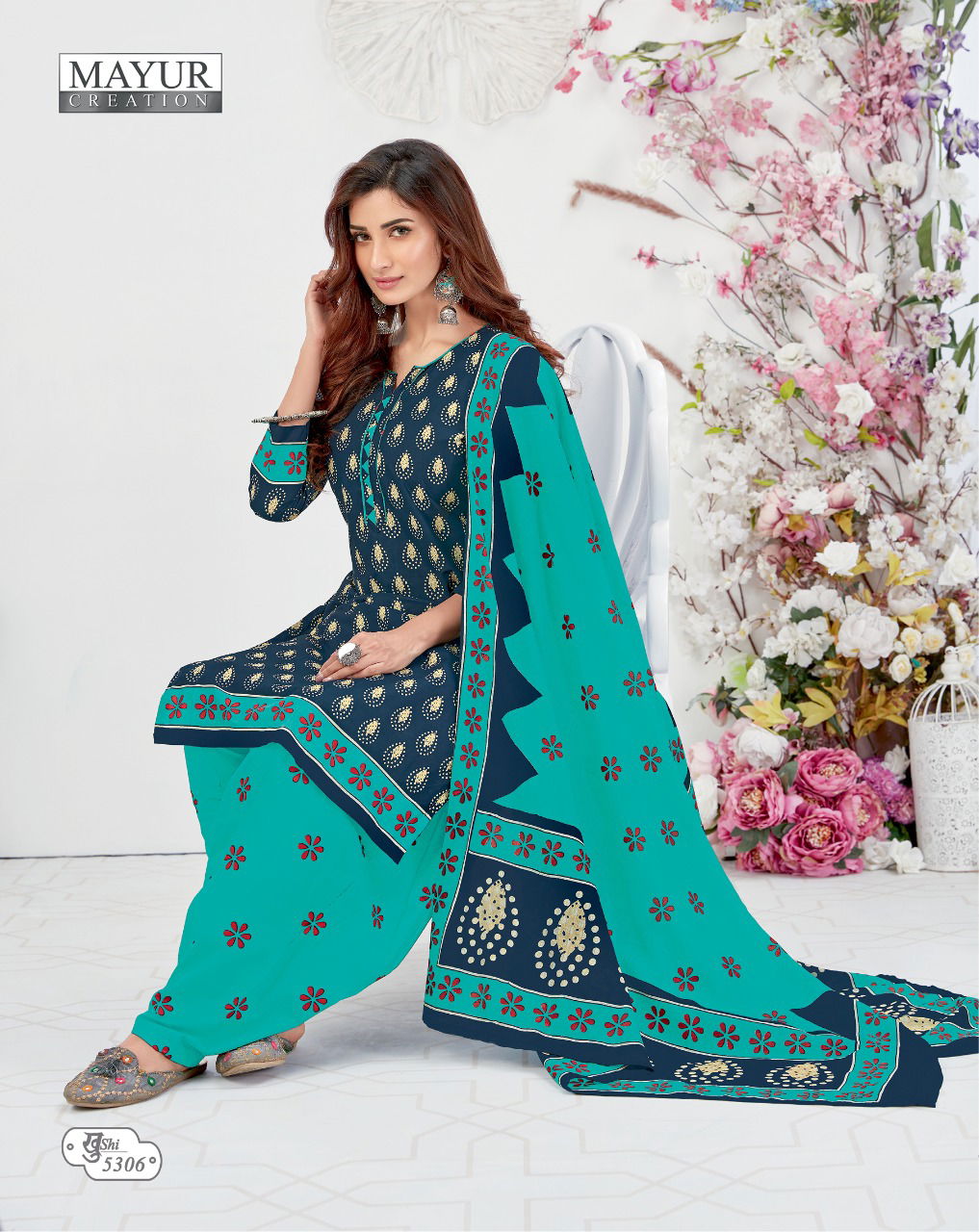 Mayur Khusi 53 Latest Designer Printed Pure Cotton Slawar Suit Collection 