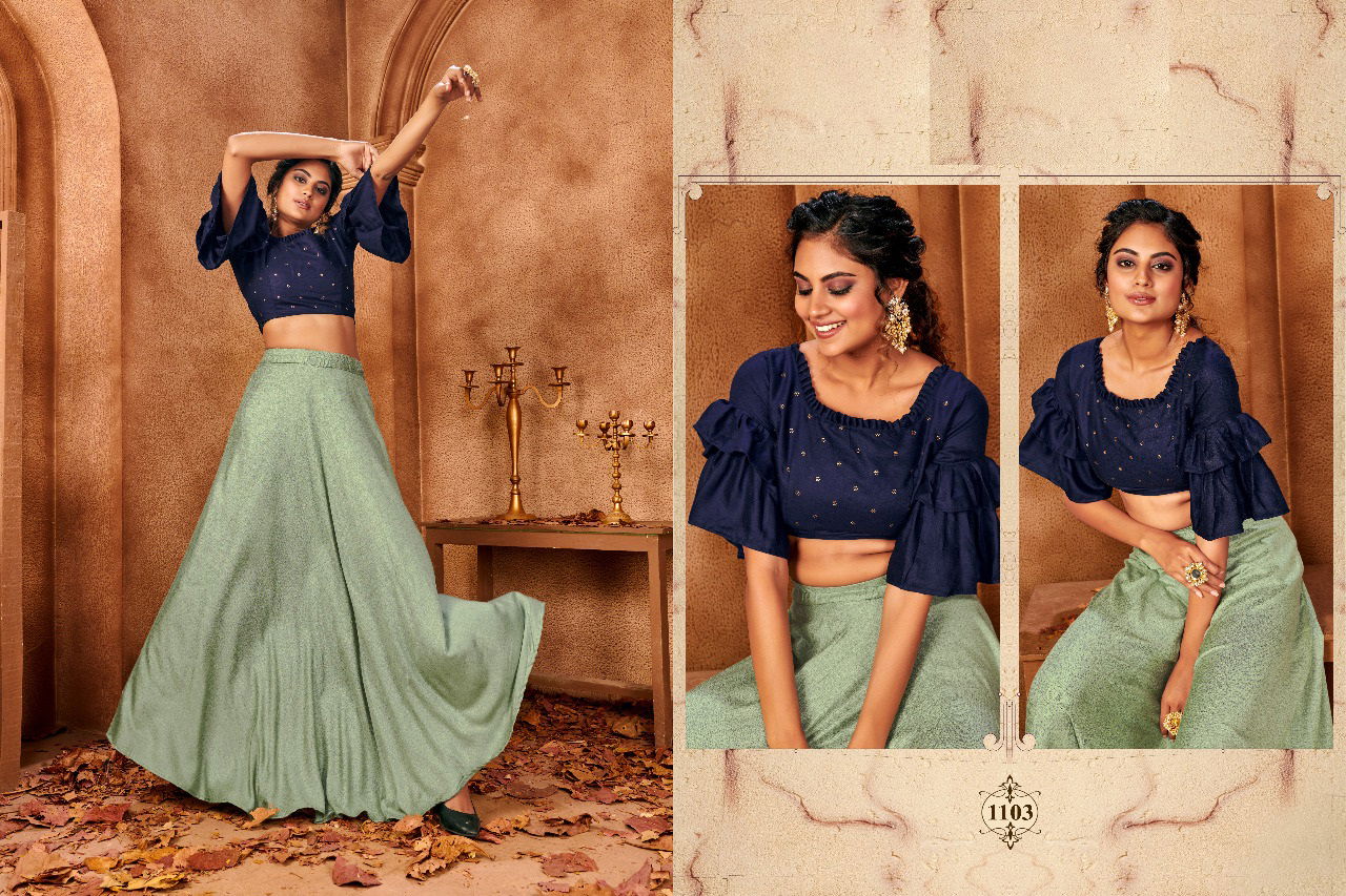 Zaira Latest Designer Party Wear Top With Skirt Collection 