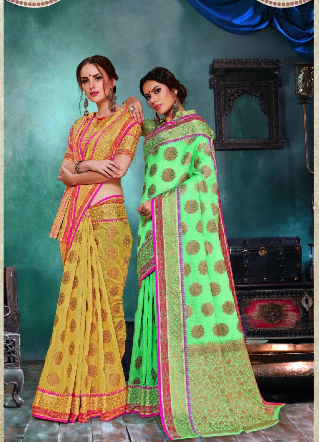 Sangam Malbari Handloom Soft Linen Silk Latest Designer Wedding Wear Saree Collection