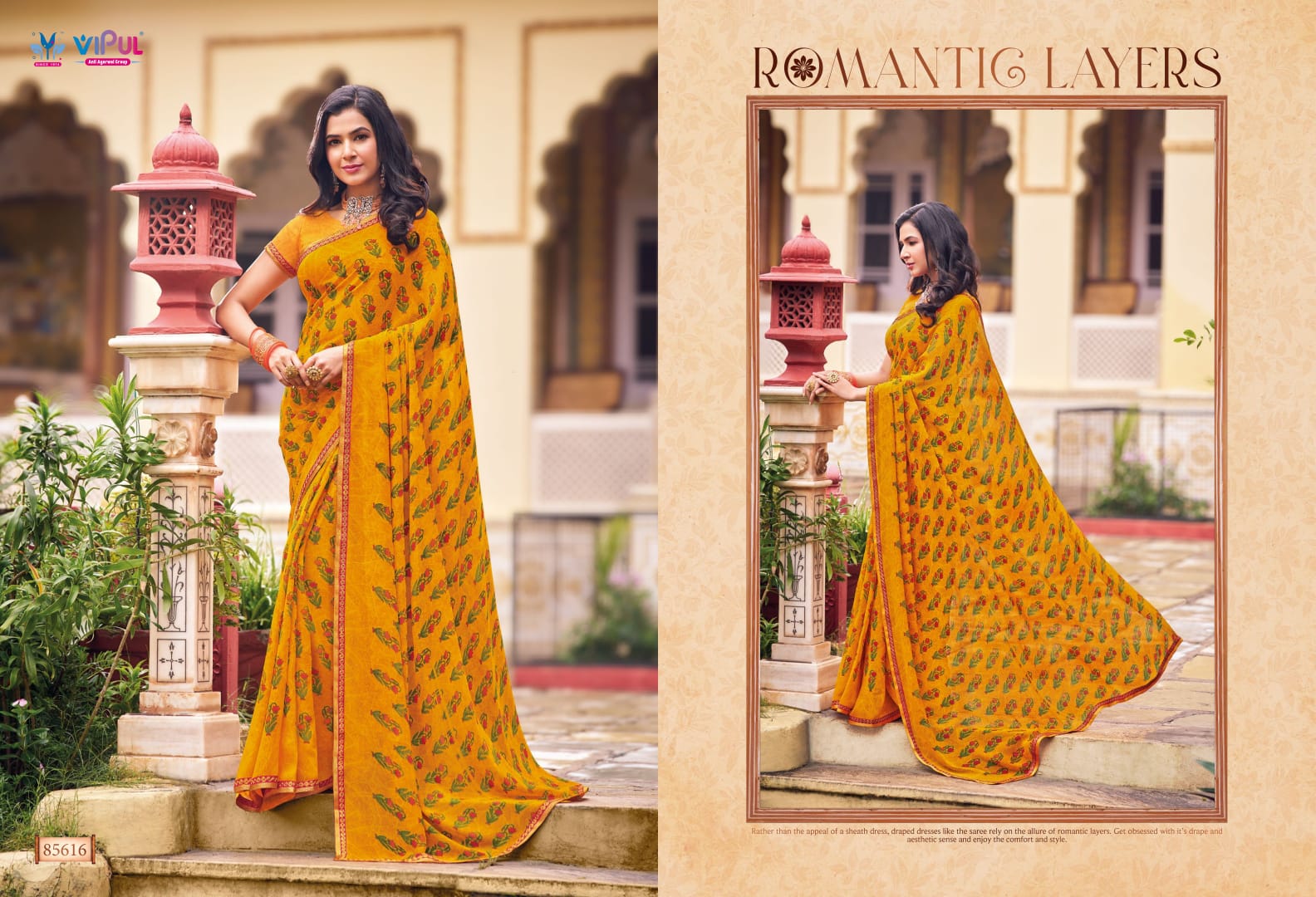 Tulsi Vol 9 By Vipul Georgette Daily Wear Sarees Wholesalers In Delhi