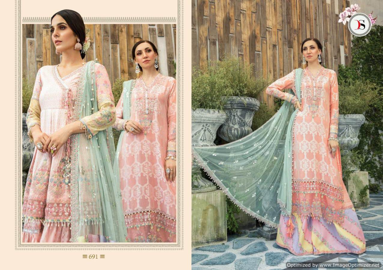 Maria B Lawn-3 Super Nx New Launch Of Heavy Designer Pakistani Salwar Suit With Heavy Embroidery Work