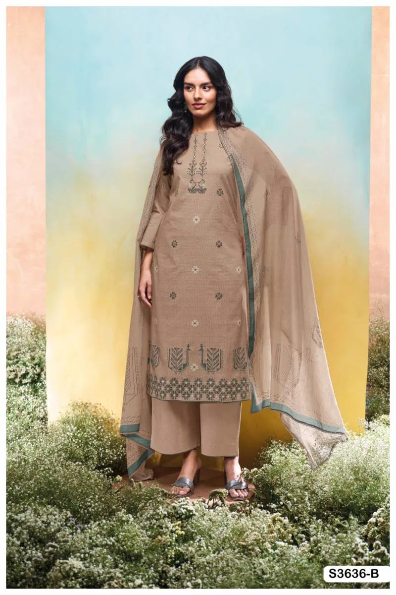 Nadesha By Ganga Cotton Printed Embroidered Salwar Kameez Bulk Orders In India