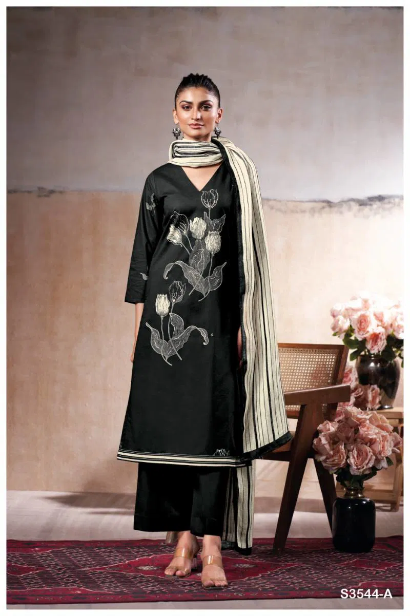 Onella By Ganga Cotton Printed Embroidered Salwar Suit Suppliers In India