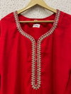 Naisha K 340 Roman Silk Embroidery Kurti With Pant Dupatta Exporters In India