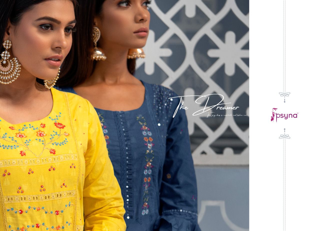 Psyna Precious 4 Fancy Party Wear Rayon Long Designer Kurti Collection