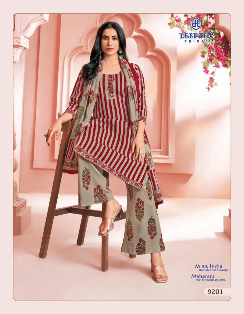 Miss India Vol 92 By Deeptex Cotton Printed Dress Material Exporters In India