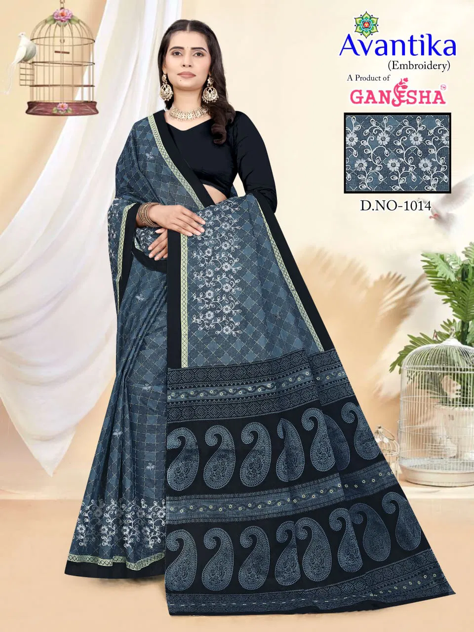 Avantika Vol 1 By Ganesha Cotton Printed Daily Wear Saree Orders In India