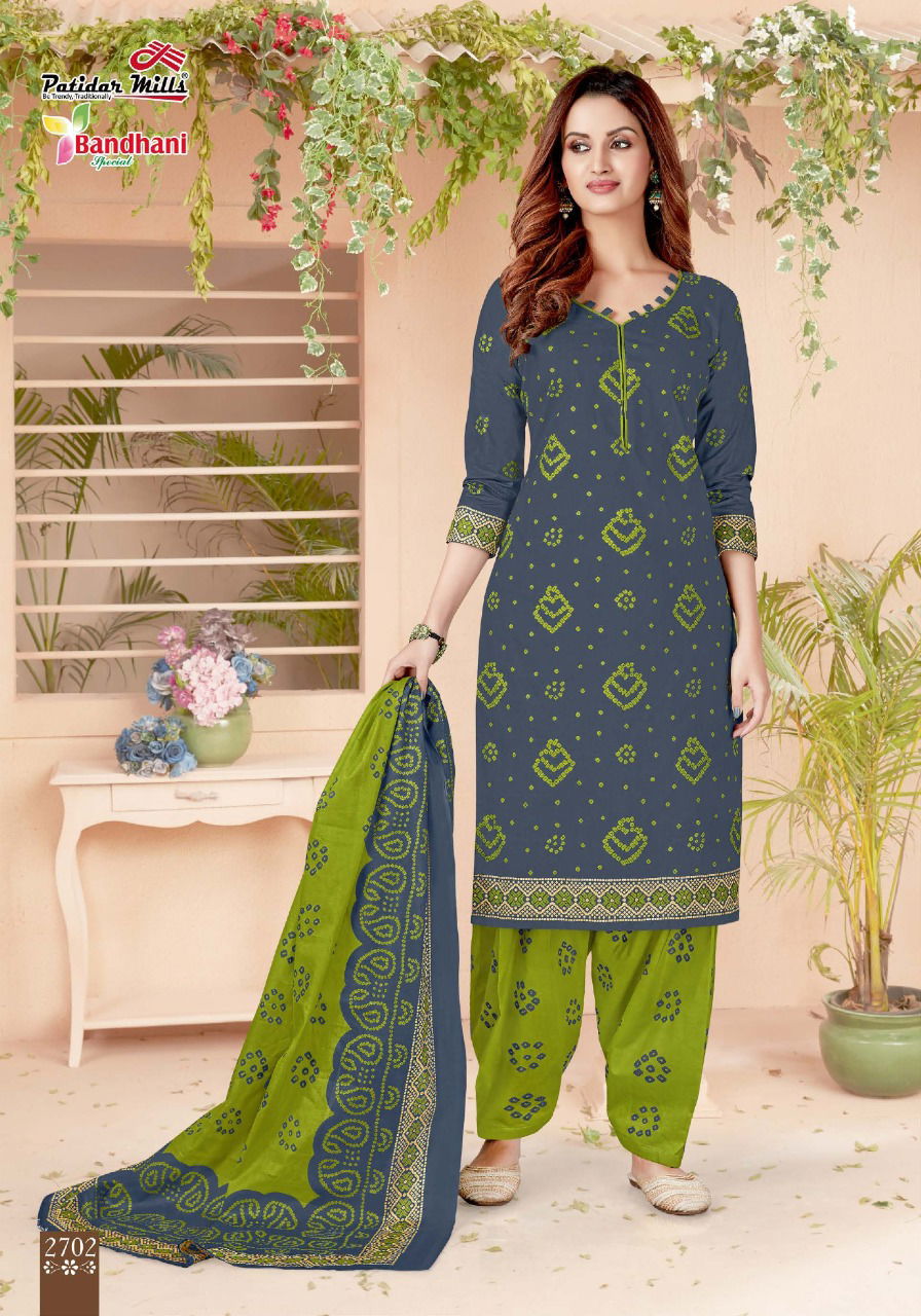 Patidar Bandhani Special Vol 27 Latest Exclusive Designer Pure Cotton Printed Dress Material Collection With Cotton Dupatta 