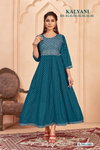 Kalyani By Sangeet Rayon Gold Printed Anarkali Kurti Wholesale Price In Surat
