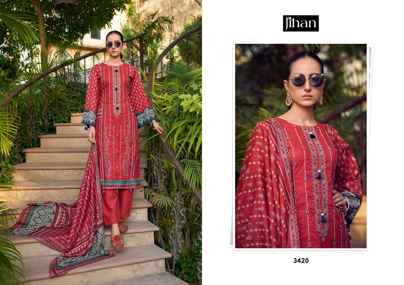 Bin Saeed Lawn Collection Vol 10 By Jihan Lawn Printed Pakistani Suits Wholesale Price