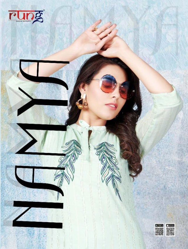 Rung Namya Latest Ethnic Wear Masleen Designer Kurtis Collection
