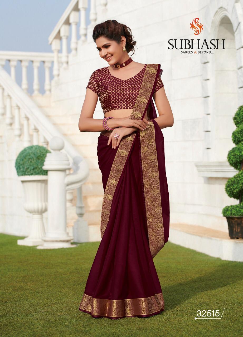 Subhash Sparsh -4 Latest Casual Wear Festive Wear Designer Chiffon Silk Saree Collection 
