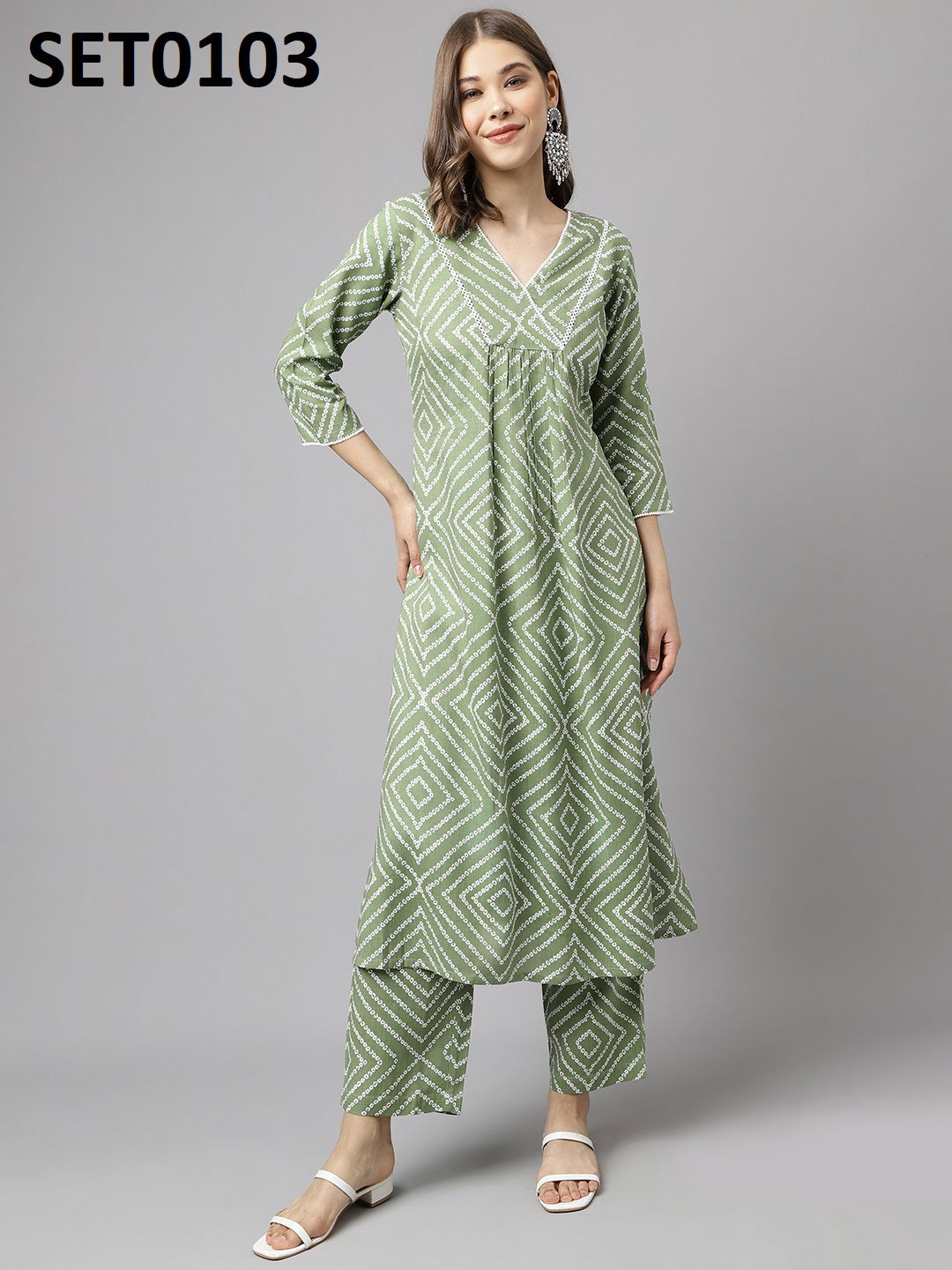 Fiorra SET0000 02 Printed Cotton Kurti With Palazzo Wholesale Market In Mumbai
