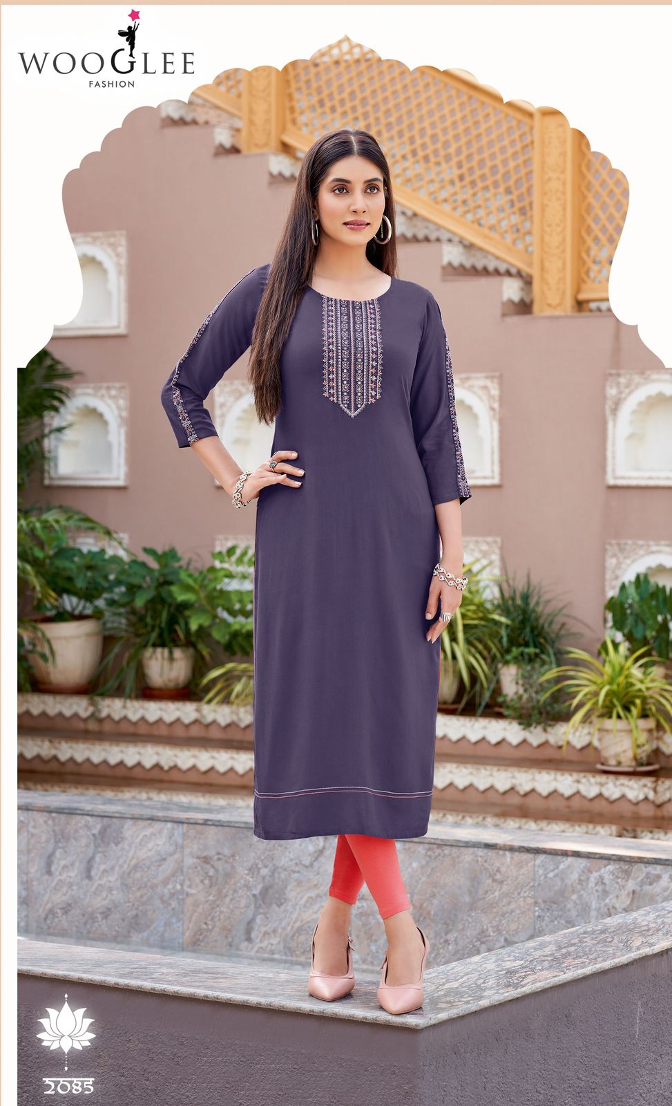  Barbella Vol 13 by Wooglee  Rayon Thread And Handwork Kurti Collection