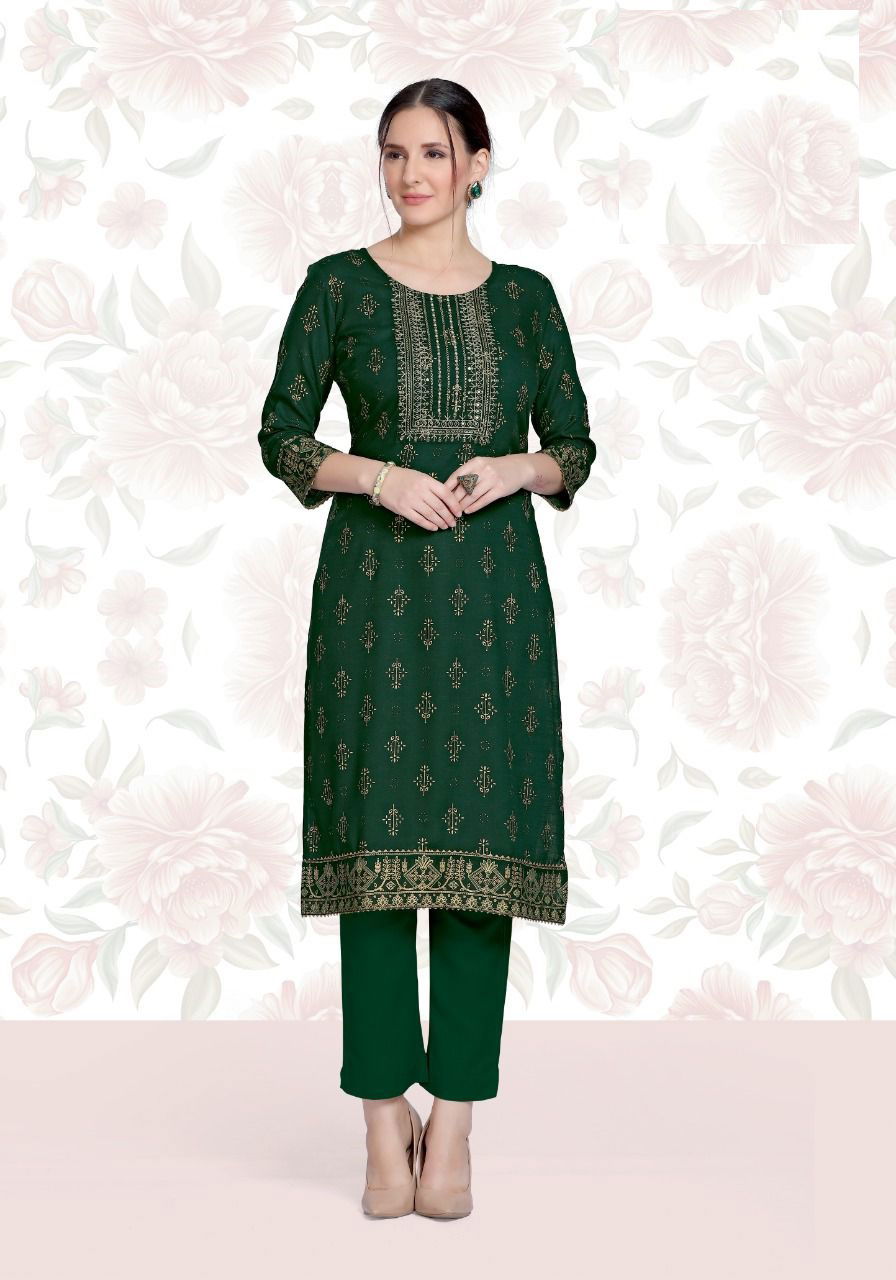 Suryajyoti Tara 1 Latest Fancy Ethnic Wear Designer Kurti With Pant Collection
