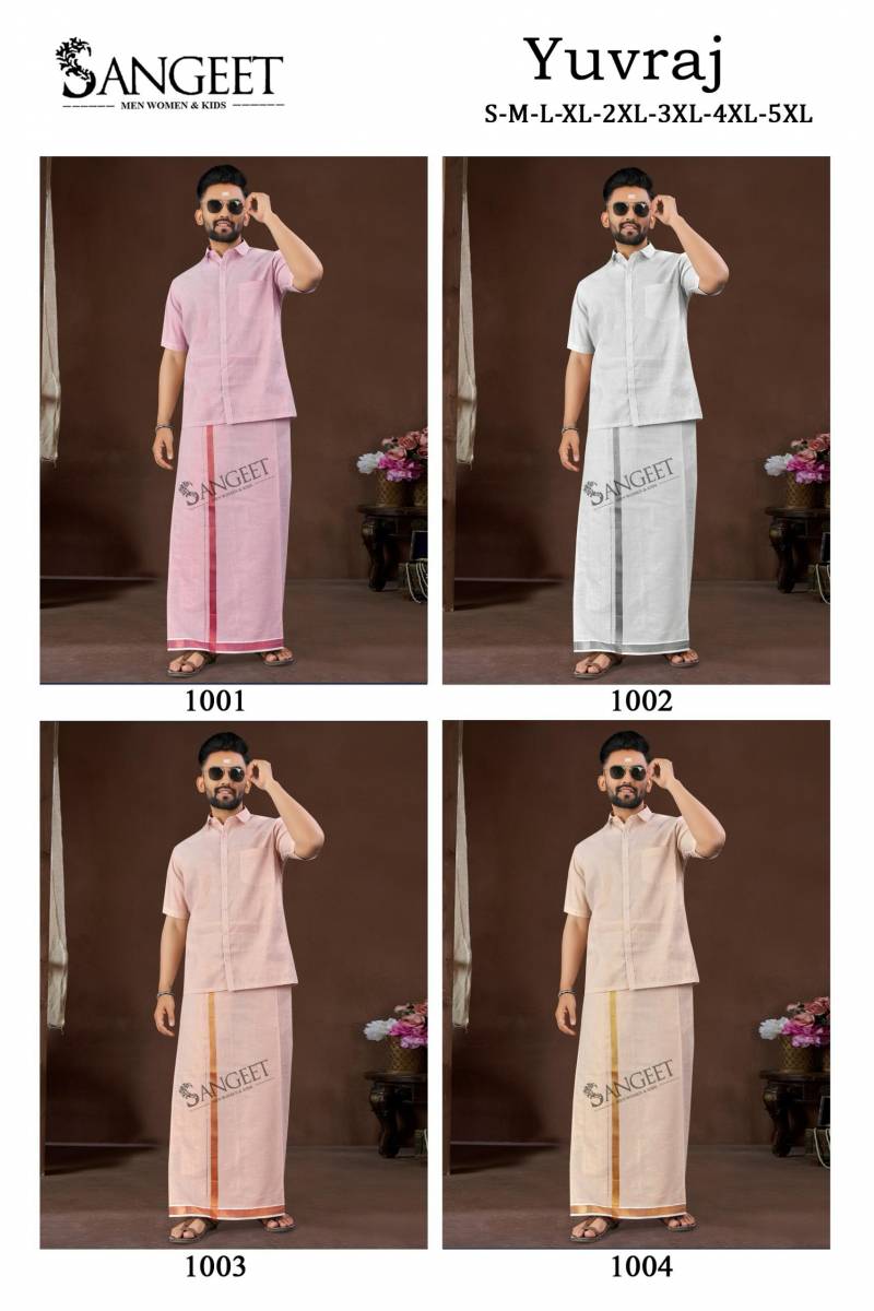 Sangeet Yuvraj Mens Silk Shirt With Vesti Bulk Orders In India