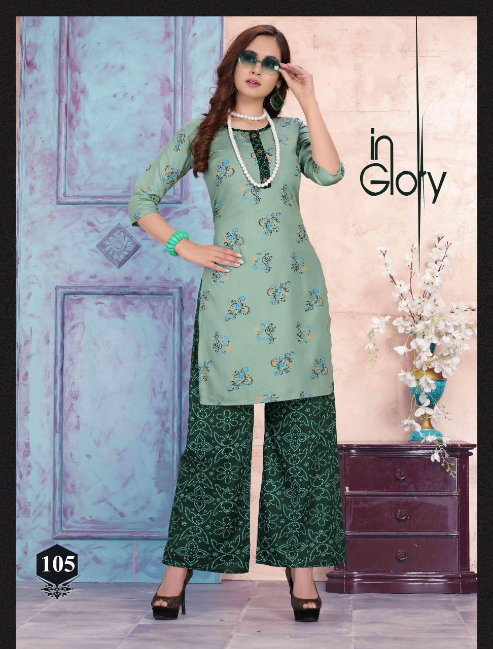 Prinal Rosy Latest Fancy Designer Casual Wear Rayon Printed Kurtis With Bottom Collection
