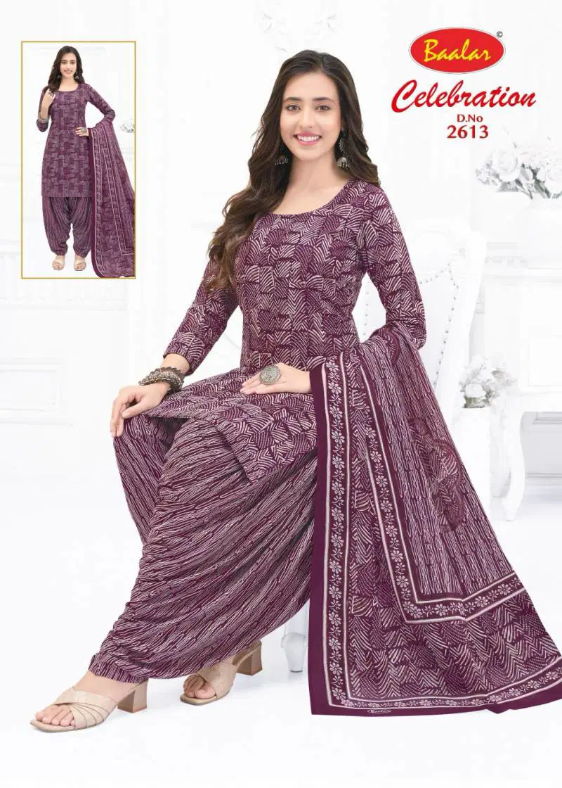 Baalar Celebration Vol 26 Fancy Cotton Printed Dress Material Wholesale Online