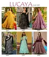 Lucaya Vol 24 By Lucaya Heavy Air Tex Chinon Printed Gown Exporters In India