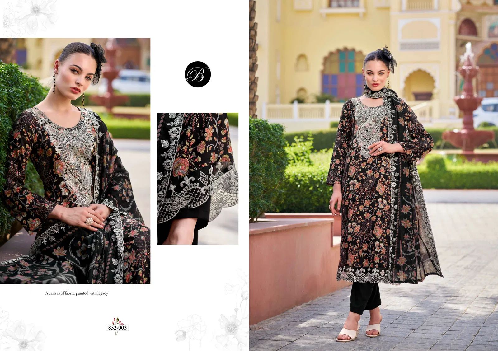 Tanaya By Belliza Viscose Rayon Printed Dress Material Wholesalers In Delhi