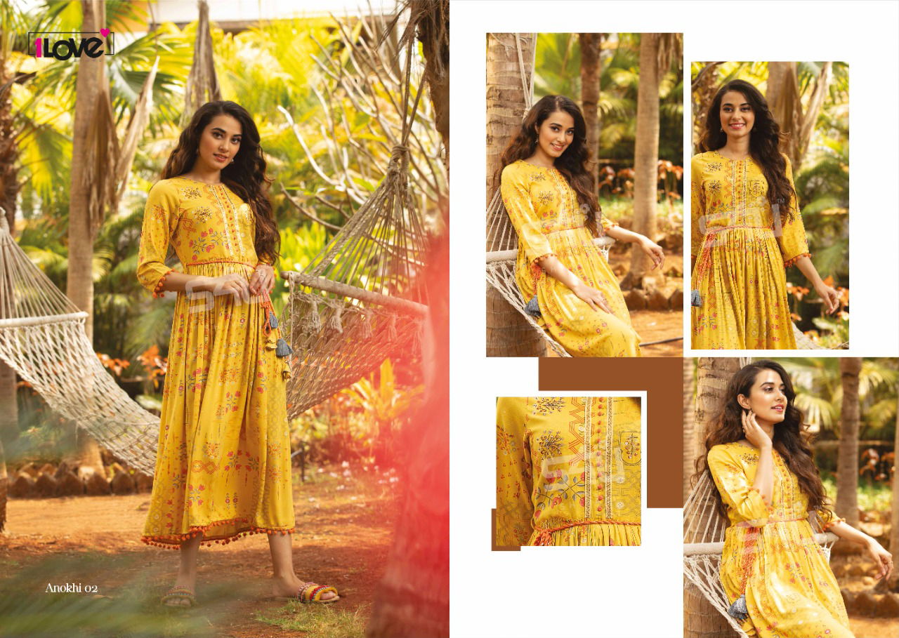 S4u Anokhi 1 Love Latest Fancy Designer Festive Party Wear Rayon Printed Designer Kurti Collection