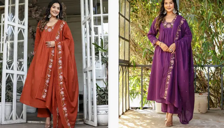 Laxmohini 1 Soft Rayon Slub Anarkali Kurti Bottom With Dupatta Wholesale Clothing Distributors In India
