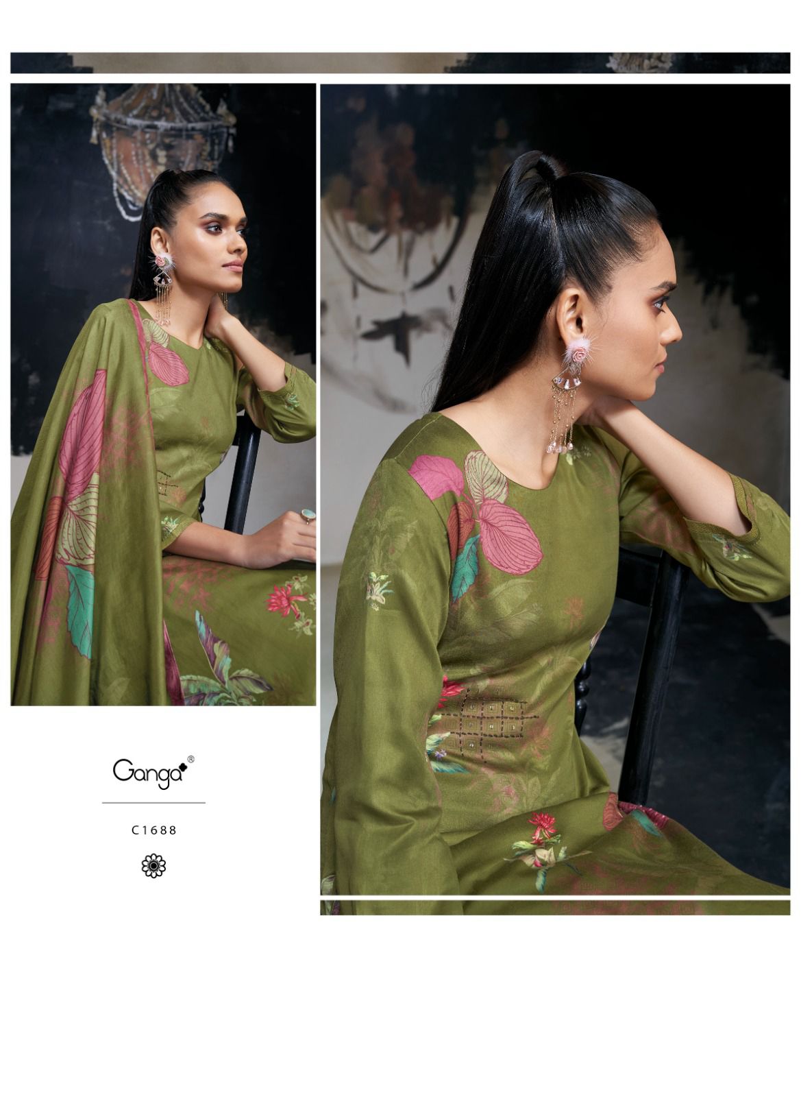 Azara By Ganga 1683 To 1688 Salwar Suits Wholesalers In Delhi