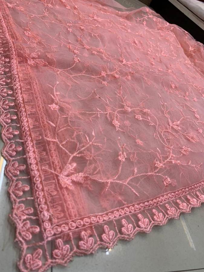 DF 4023 Fancy New Look Soft Net Full Work Party Wear Saree Collection 