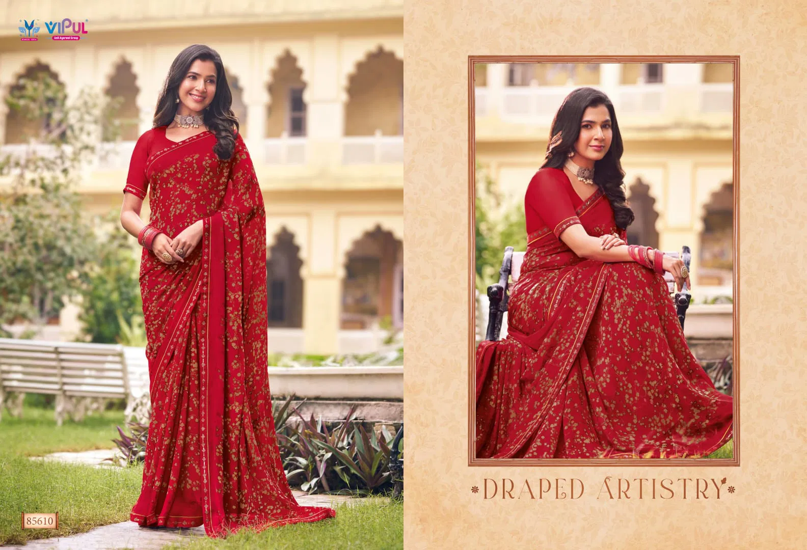 Tulsi Vol 9 By Vipul Georgette Daily Wear Sarees Wholesalers In Delhi