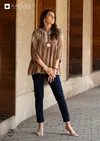 Crystal By Kadlee Rayon Wrinkle Western Ladies Top Wholesalers In Surat
