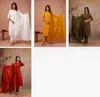 Naisha K 66 Cotton Slub Embroidery Kurti With Bottom Dupatta Wholesalers In Surat