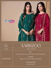 Aarrzoo By Vipul Crinkle Chiffon Embroidery Wholesale Designer Salwar Suits In India