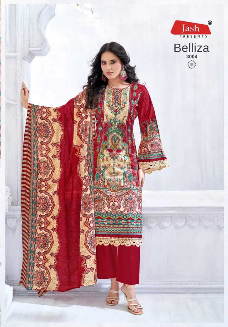 Jash Belliza Vol 3 Cotton Printed Dress Material Wholesale Market In Surat

