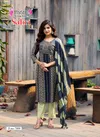 Sabri Vol 7 By Mystic 9 Rayon Printed Kurti With Bottom Dupatta Exporters In India